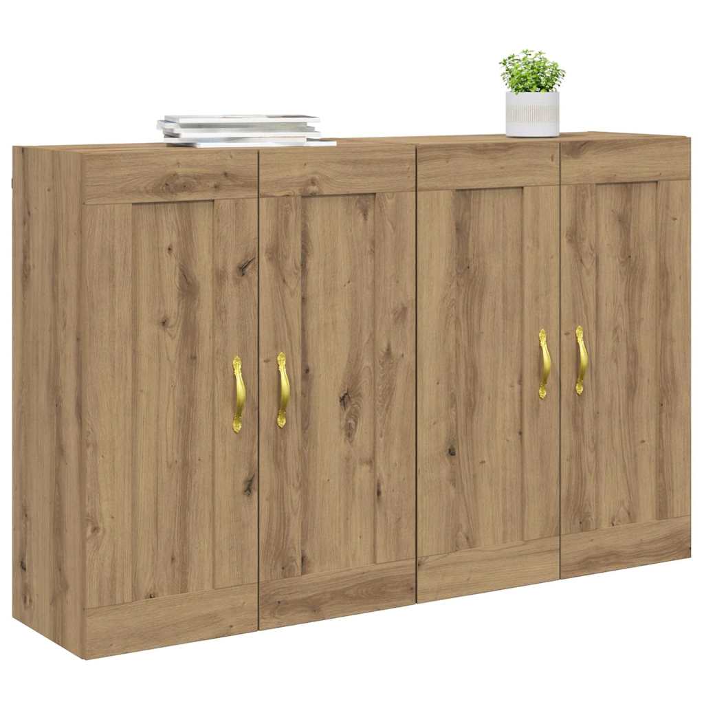 Kabinetski zidni 2 pcs Umjetnički hrast 69,5 x 34 x 90 cm