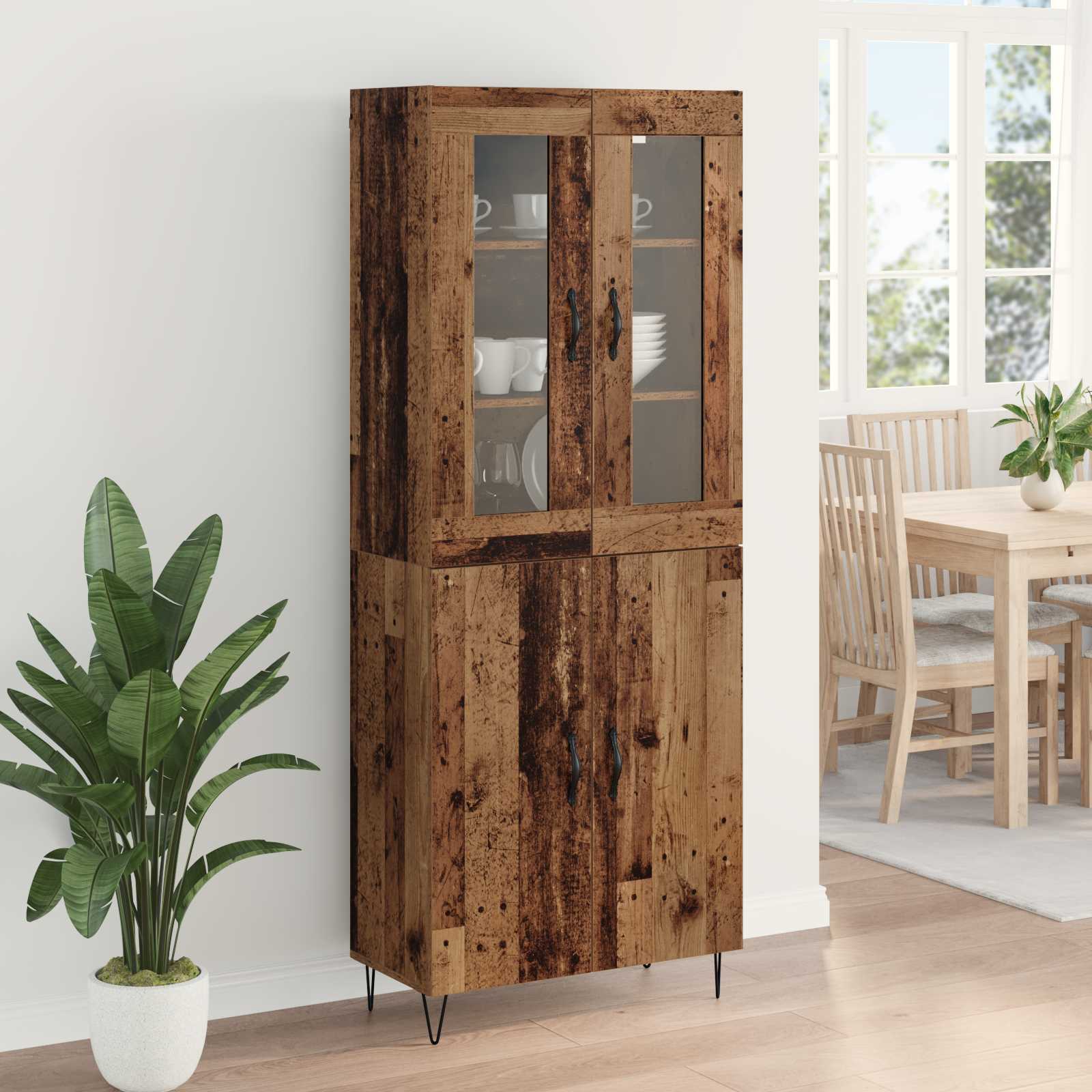Highboard Staro drvo 69,5 x 34 x 180 cm Konstruirano drvo