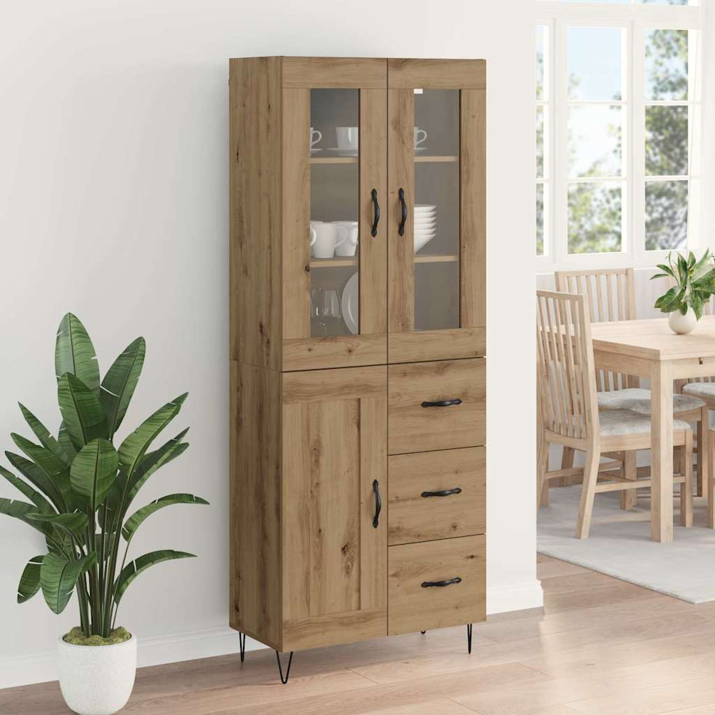 Highboard Umjetnički hrast 69,5 x 34 x 90 cm Konstruirano drvo