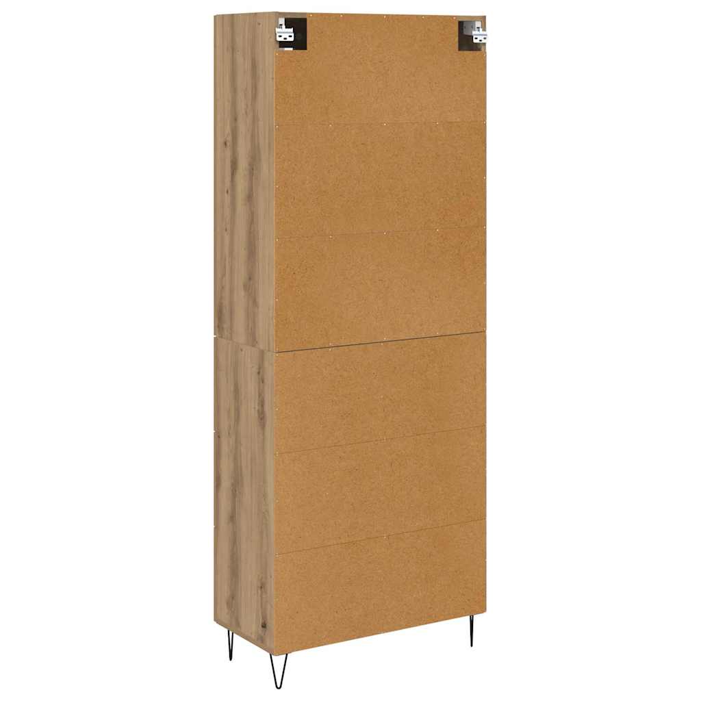 Highboard Umjetnički hrast 69,5 x 34 x 90 cm Konstruirano drvo
