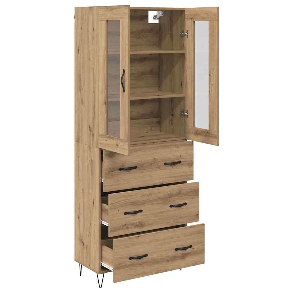 Highboard Umjetnički hrast 69,5 x 34 x 90 cm Konstruirano drvo
