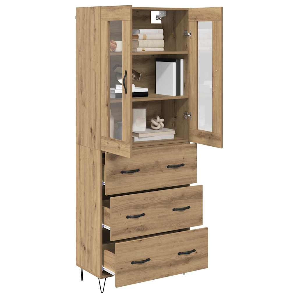 Highboard Umjetnički hrast 69,5 x 34 x 90 cm Konstruirano drvo