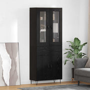 Highboard Crni hrast 69,5 x 34 x 90 cm Konstruirano drvo