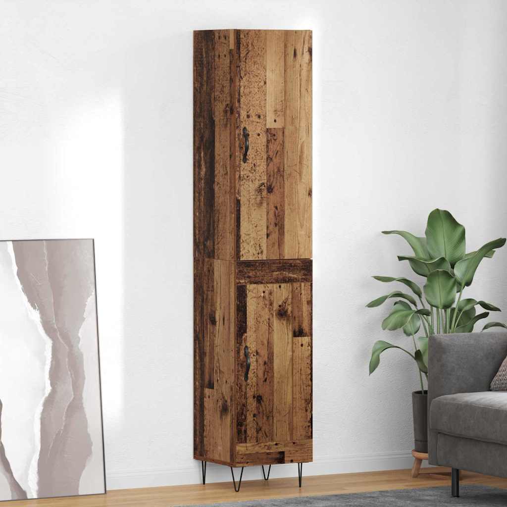 Highboard Staro drvo 34,5 x 34 x 90 cm Konstruirano drvo