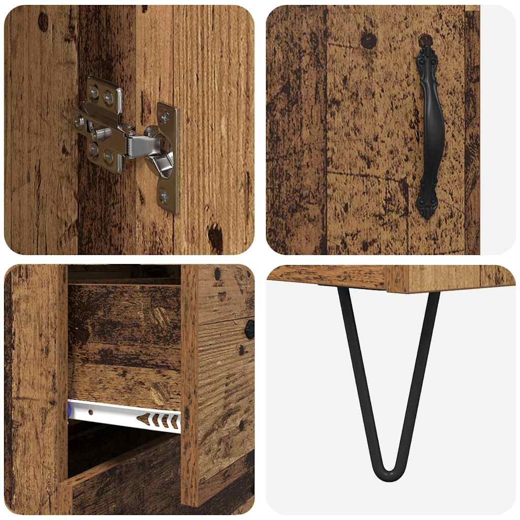 Highboard Staro drvo 34,5 x 34 x 90 cm Konstruirano drvo