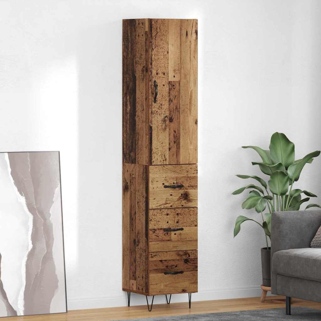 Highboard Staro drvo 34,5 x 34 x 90 cm Konstruirano drvo