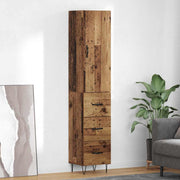 Highboard Staro drvo 34,5 x 34 x 90 cm Konstruirano drvo