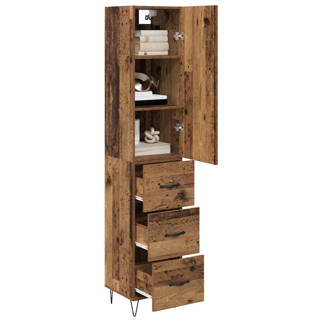 Highboard Staro drvo 34,5 x 34 x 90 cm Konstruirano drvo