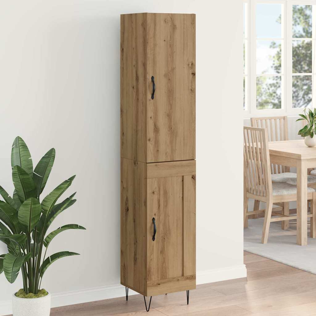 Highboard Umjetnički hrast 34,5 x 34 x 90 cm Konstruirano drvo