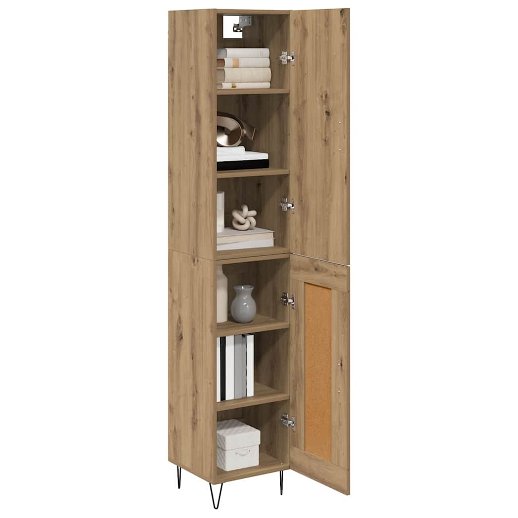 Highboard Umjetnički hrast 34,5 x 34 x 90 cm Konstruirano drvo
