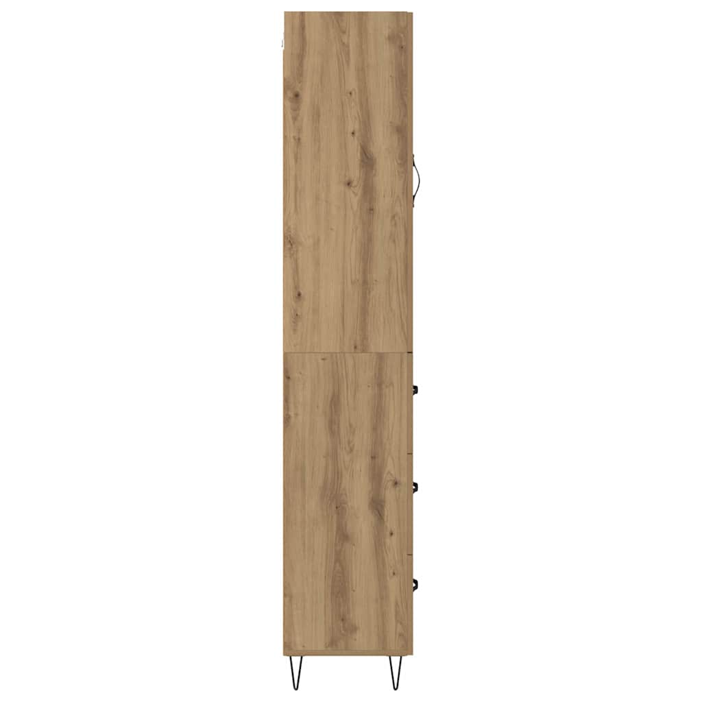 Highboard Umjetnički hrast 34,5 x 34 x 90 cm Konstruirano drvo