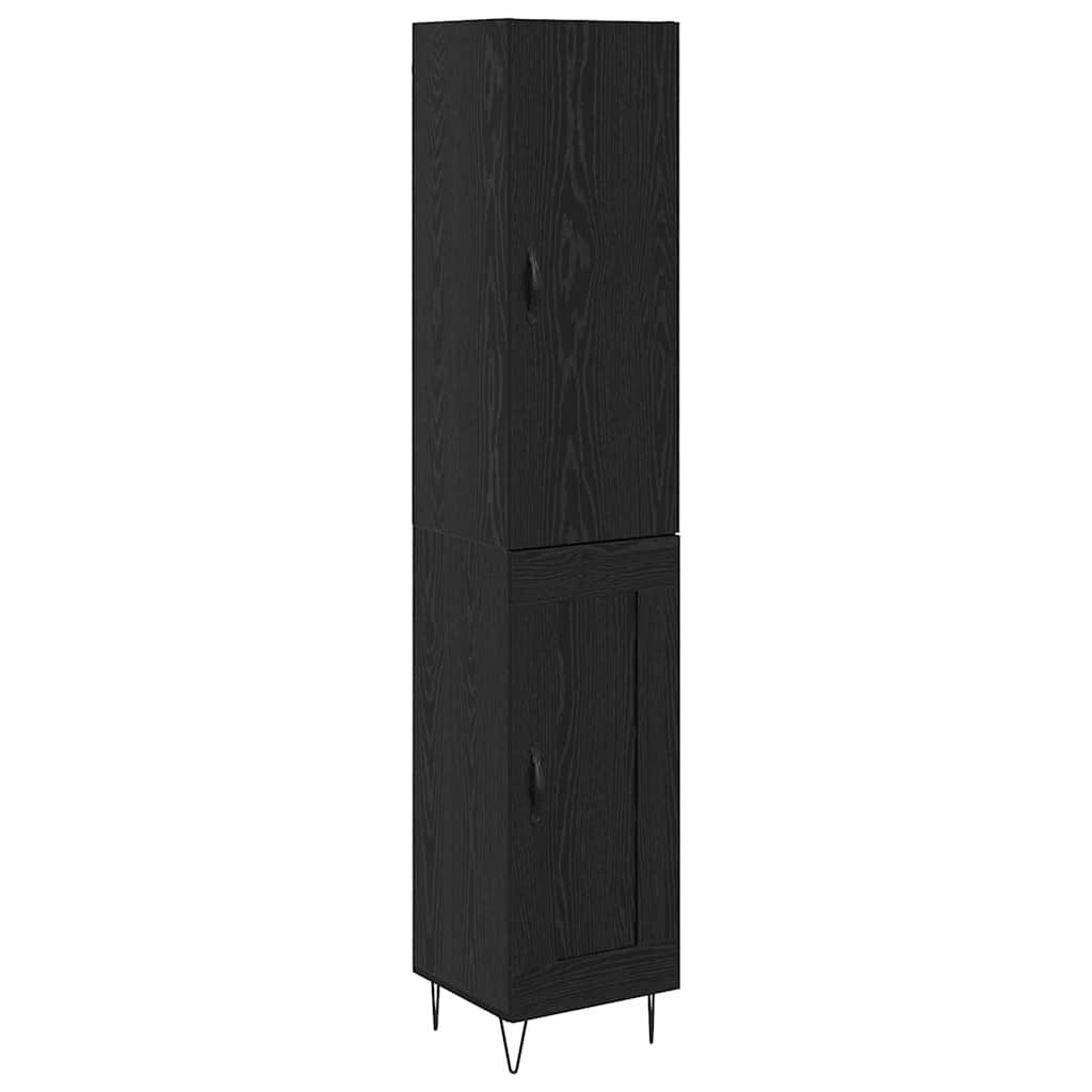 Highboard Crni hrast 34,5 x 34 x 90 cm Konstruirano drvo