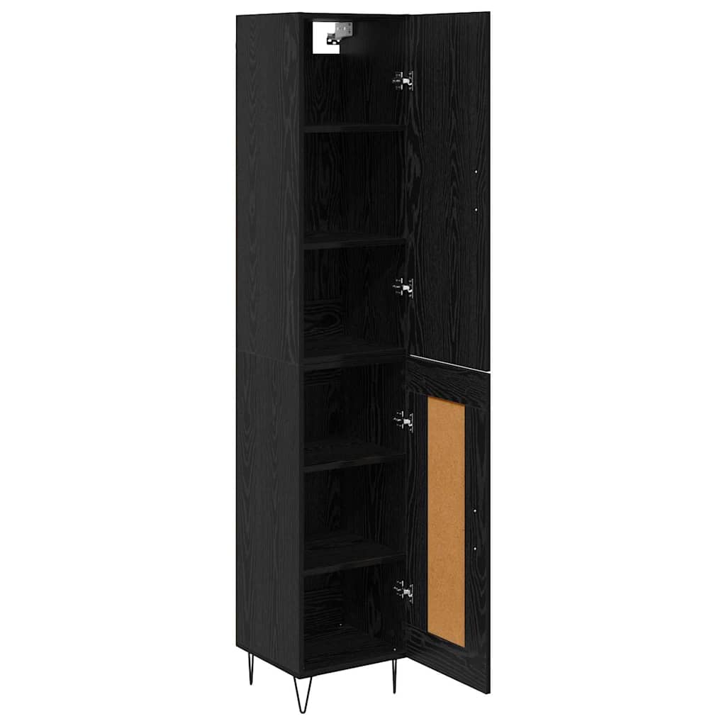 Highboard Crni hrast 34,5 x 34 x 90 cm Konstruirano drvo