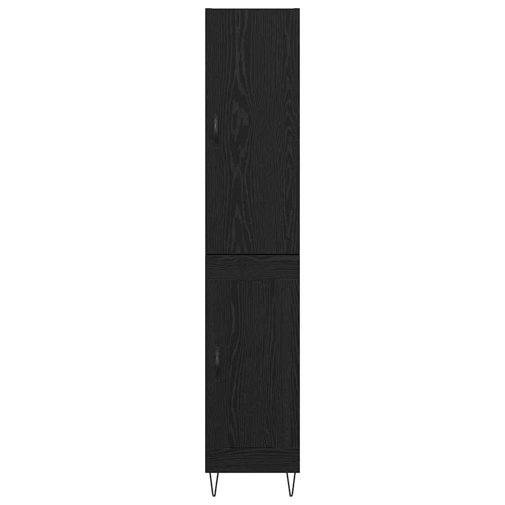 Highboard Crni hrast 34,5 x 34 x 90 cm Konstruirano drvo