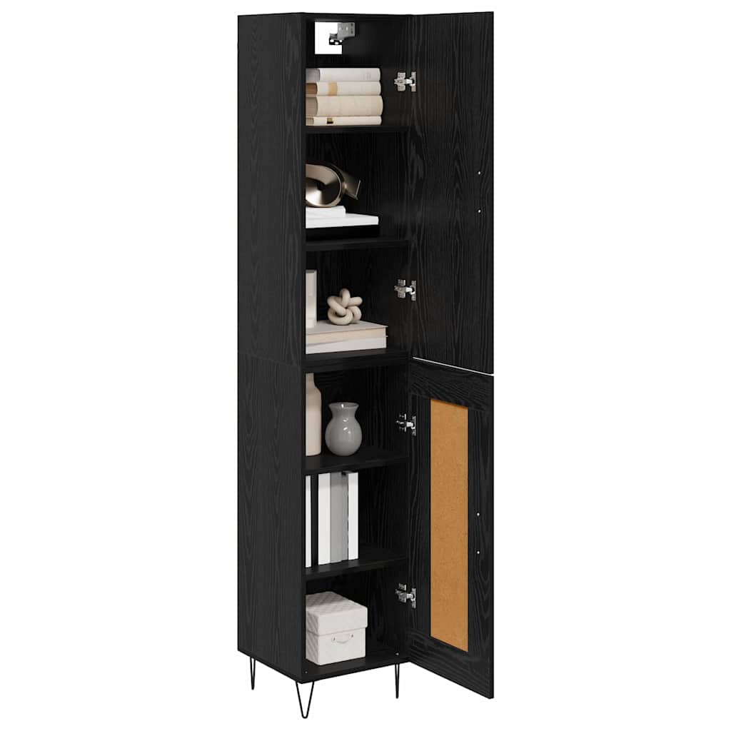Highboard Crni hrast 34,5 x 34 x 90 cm Konstruirano drvo