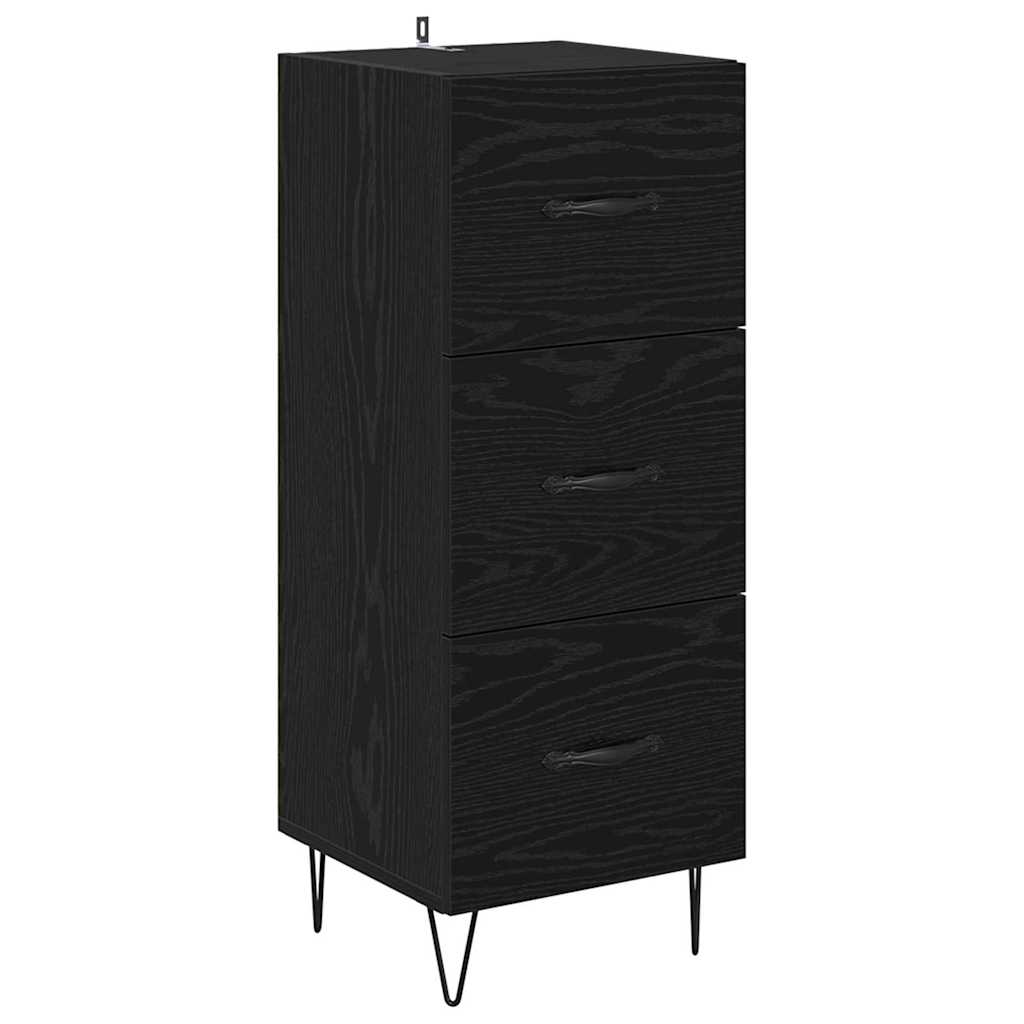 Highboard Crni hrast 34,5 x 34 x 90 cm Konstruirano drvo