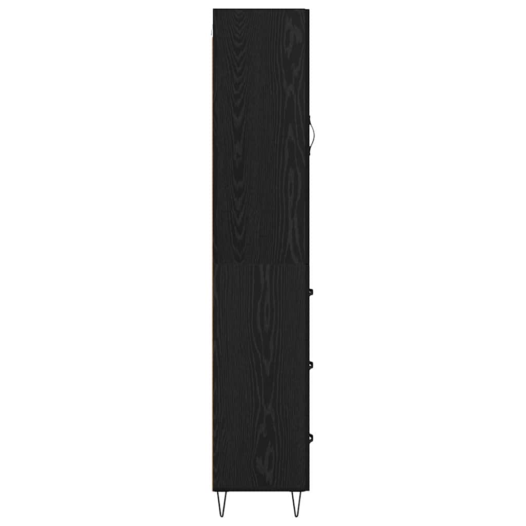 Highboard Crni hrast 34,5 x 34 x 90 cm Konstruirano drvo