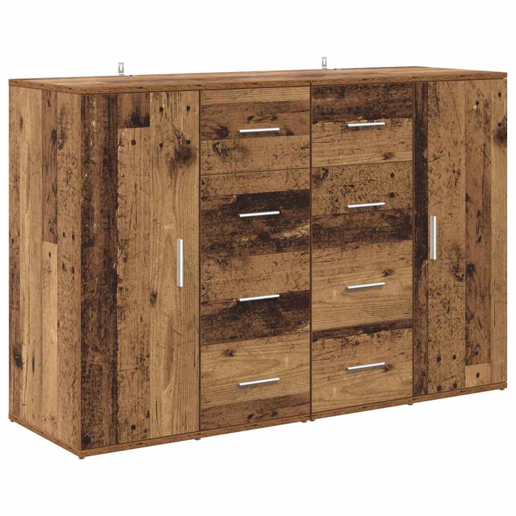 Komode s ladicama Corona 2 pcs Staro drvo 59 x 39 x 80 cm