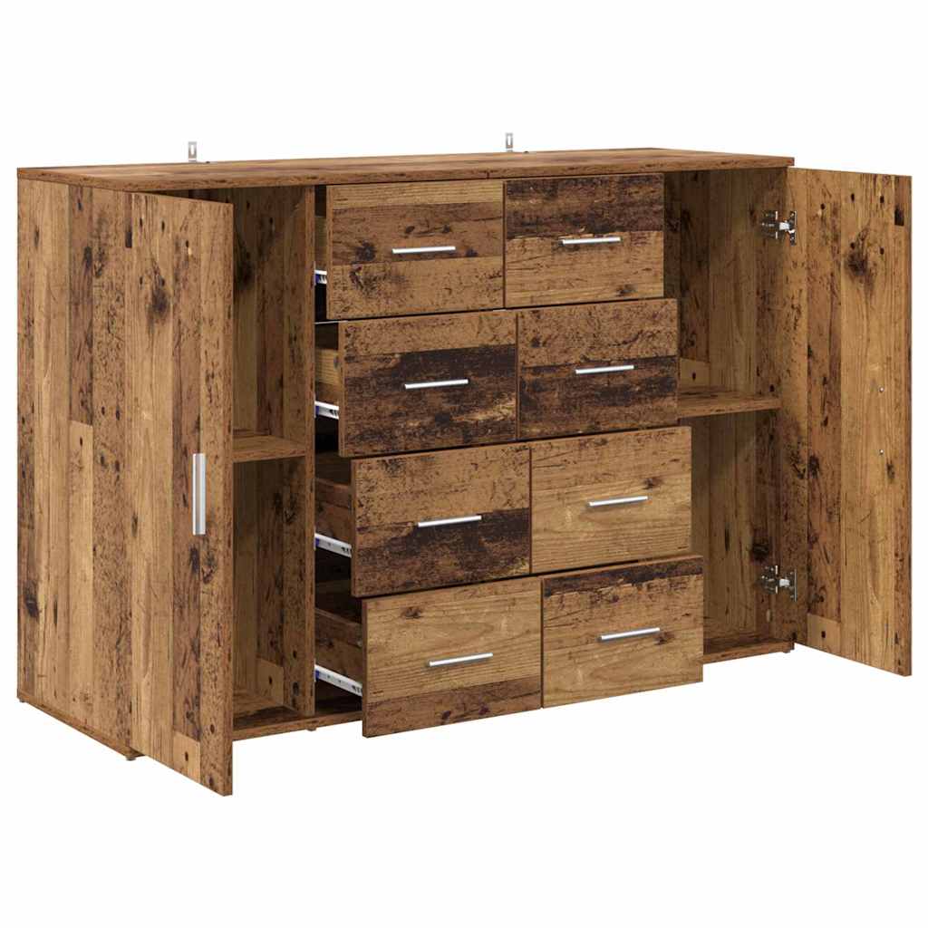 Komode s ladicama Corona 2 pcs Staro drvo 59 x 39 x 80 cm