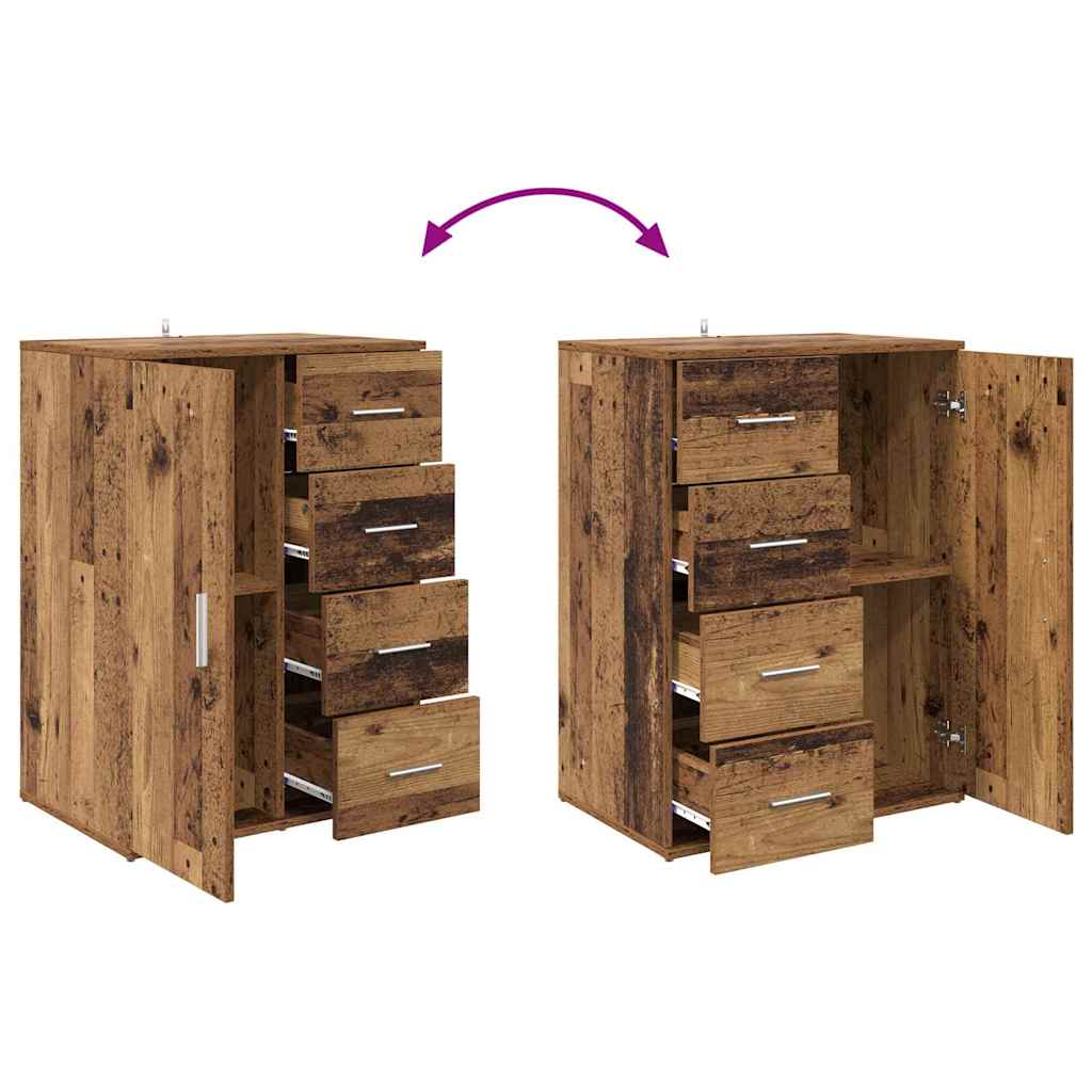 Komode s ladicama Corona 2 pcs Staro drvo 59 x 39 x 80 cm