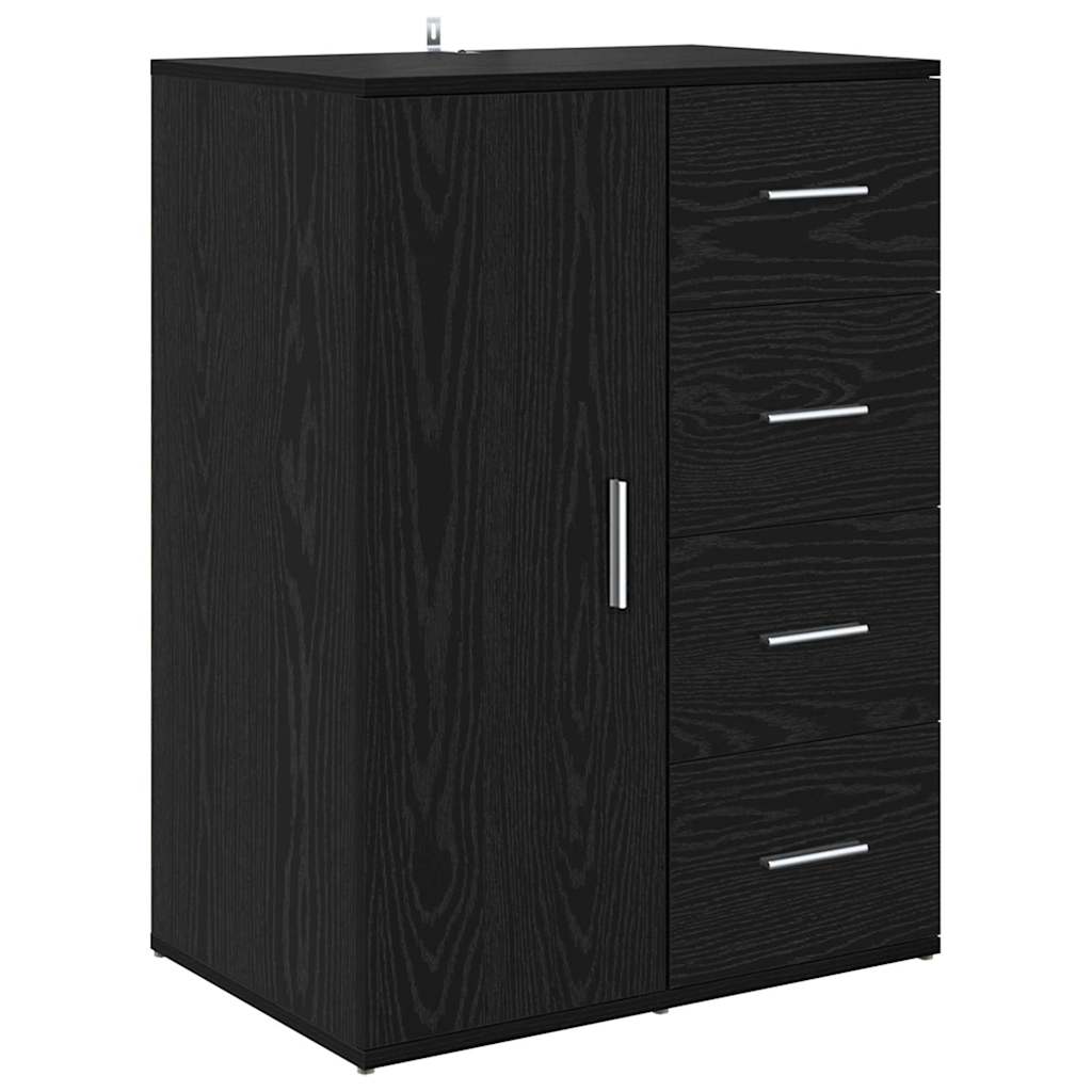 Komode s ladicama Corona 2 pcs Crni hrast 59 x 39 x 80 cm