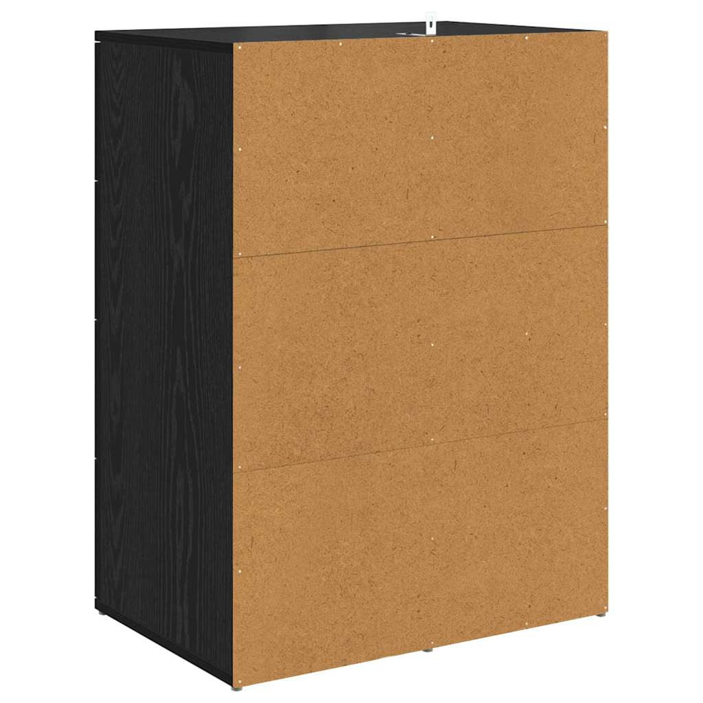 Komode s ladicama Corona 2 pcs Crni hrast 59 x 39 x 80 cm