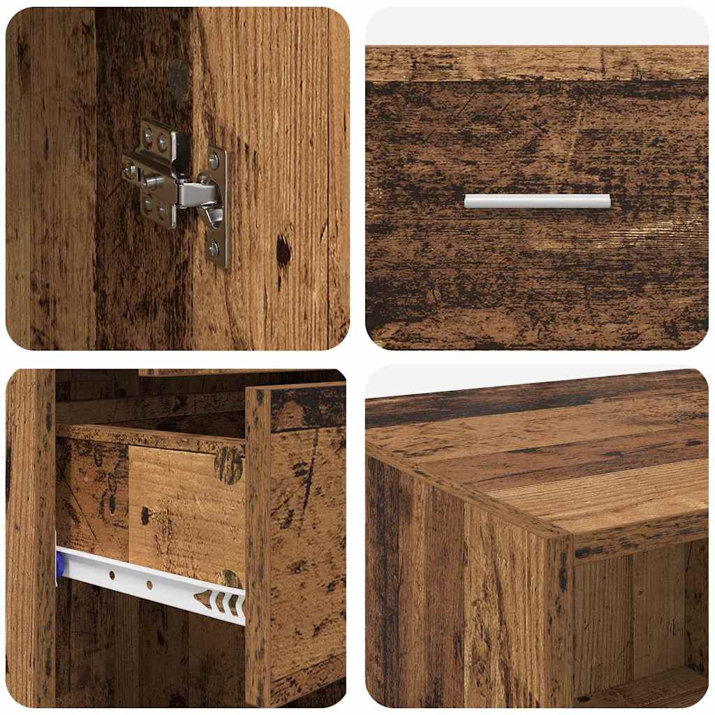 Highboard Zidne Staro drvo 50 x 42,5 x 225 cm Konstruirano drvo