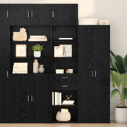 Highboard Zidne Crni hrast 50 x 42,5 x 225 cm Konstruirano drvo