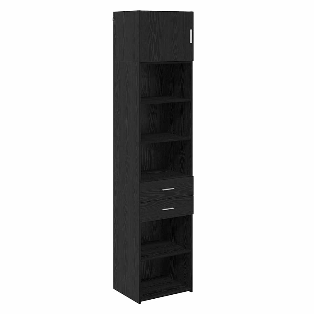 Highboard Zidne Crni hrast 50 x 42,5 x 225 cm Konstruirano drvo