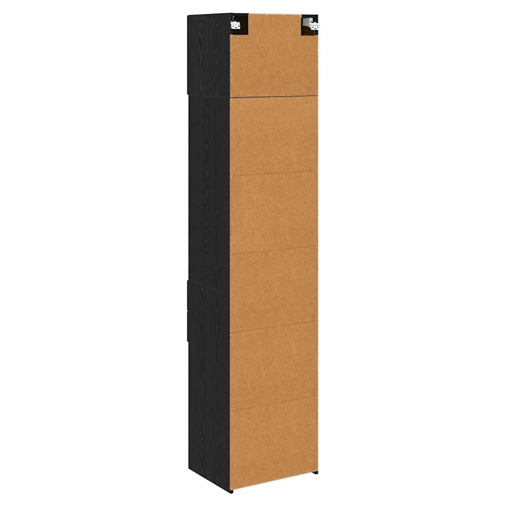 Highboard Zidne Crni hrast 50 x 42,5 x 225 cm Konstruirano drvo