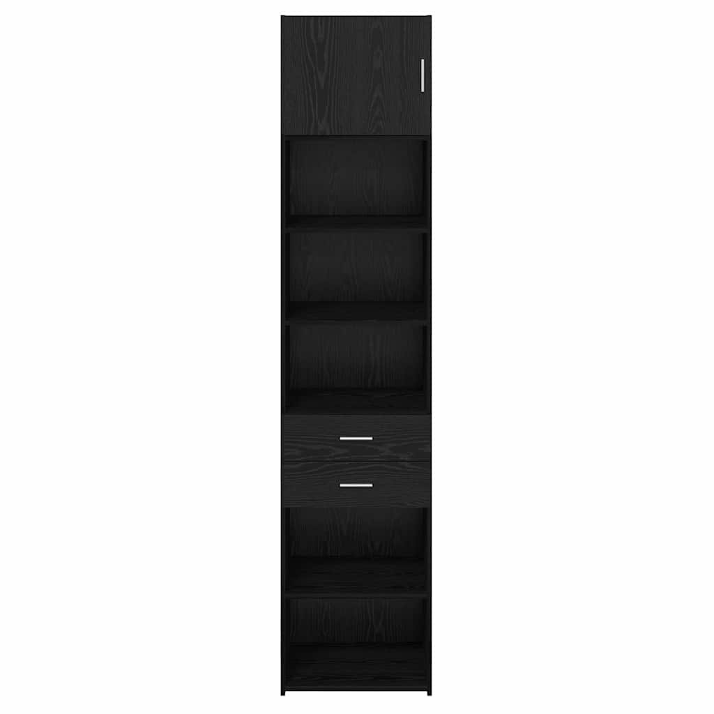 Highboard Zidne Crni hrast 50 x 42,5 x 225 cm Konstruirano drvo