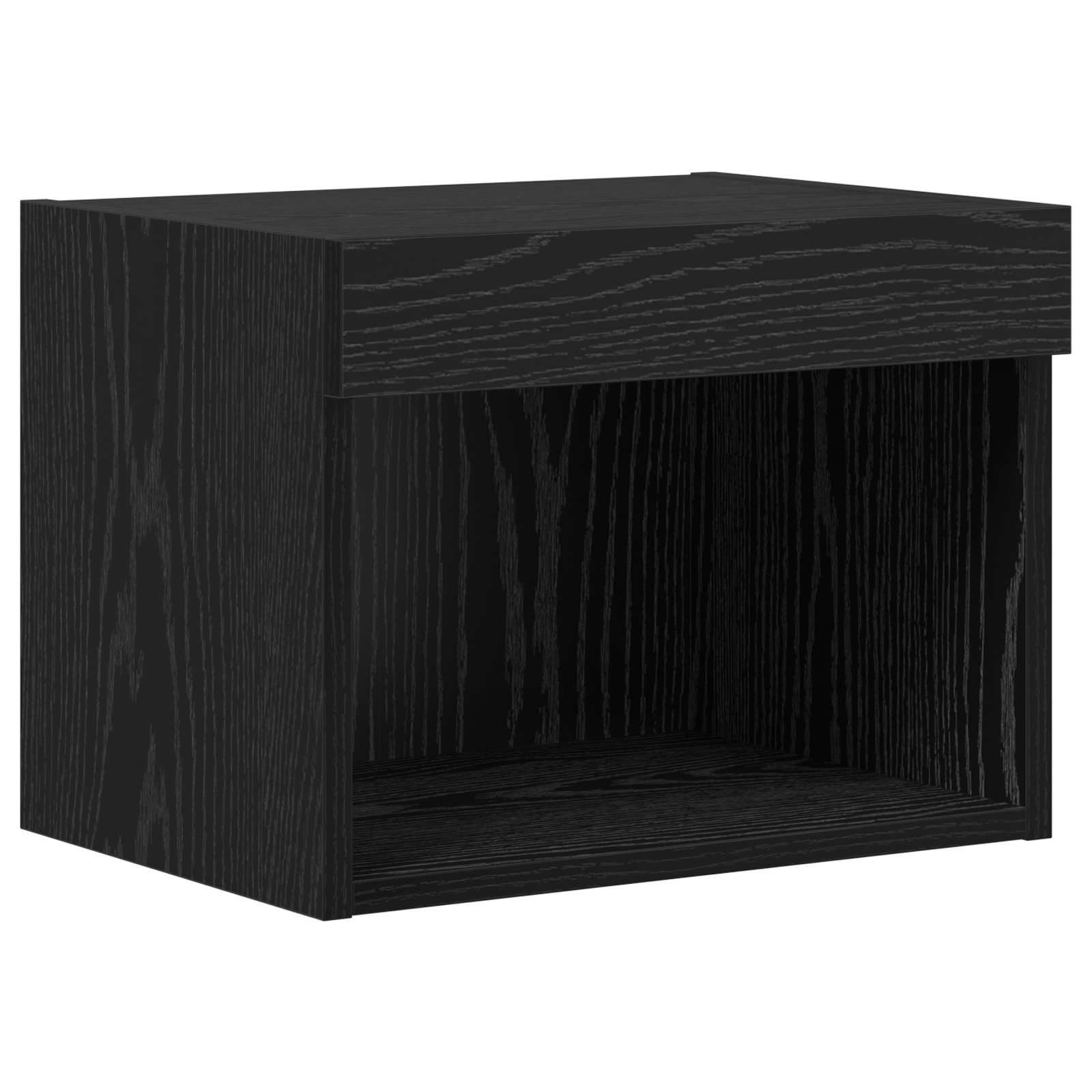 TV zidni ormari Zidne 4 pcs Crni hrast Konstruirano drvo