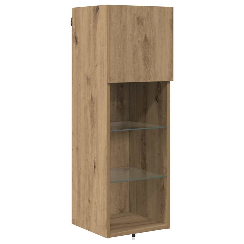 TV zidne jedinice 4 pcs Umjetnički hrast Konstruirano drvo