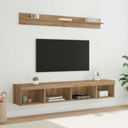 Set zidnog ormarića za TV Zidne 5 pcs Umjetnički hrast