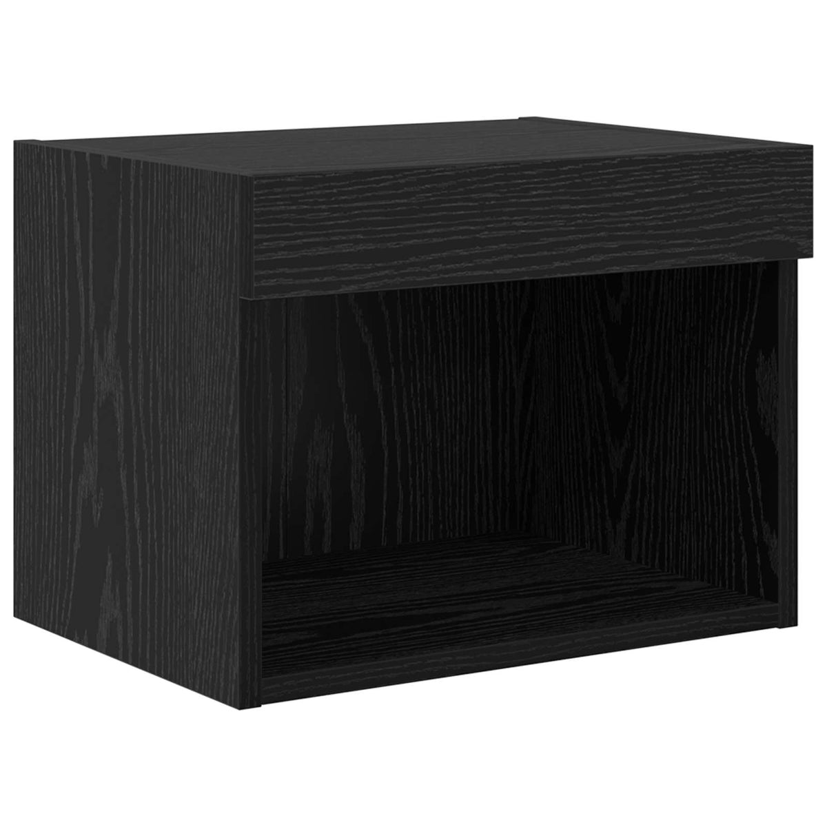 TV zidne jedinice s LED-om 5 pcs Crni hrast Konstruirano drvo