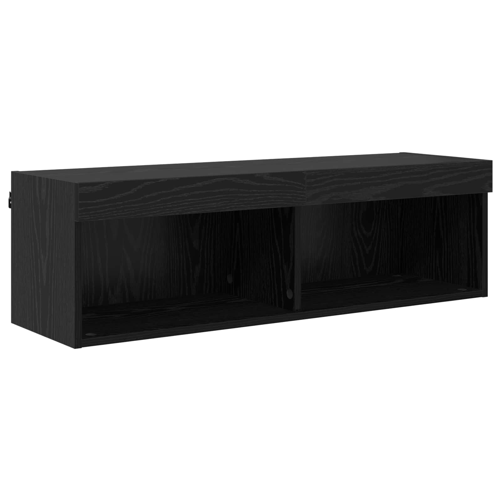 TV zidne jedinice s LED-om 5 pcs Crni hrast Konstruirano drvo
