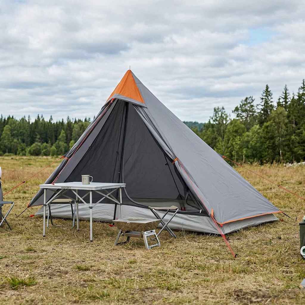 Šator za planinarenje Siva i narančasta 222 x 85 x 125 cm
