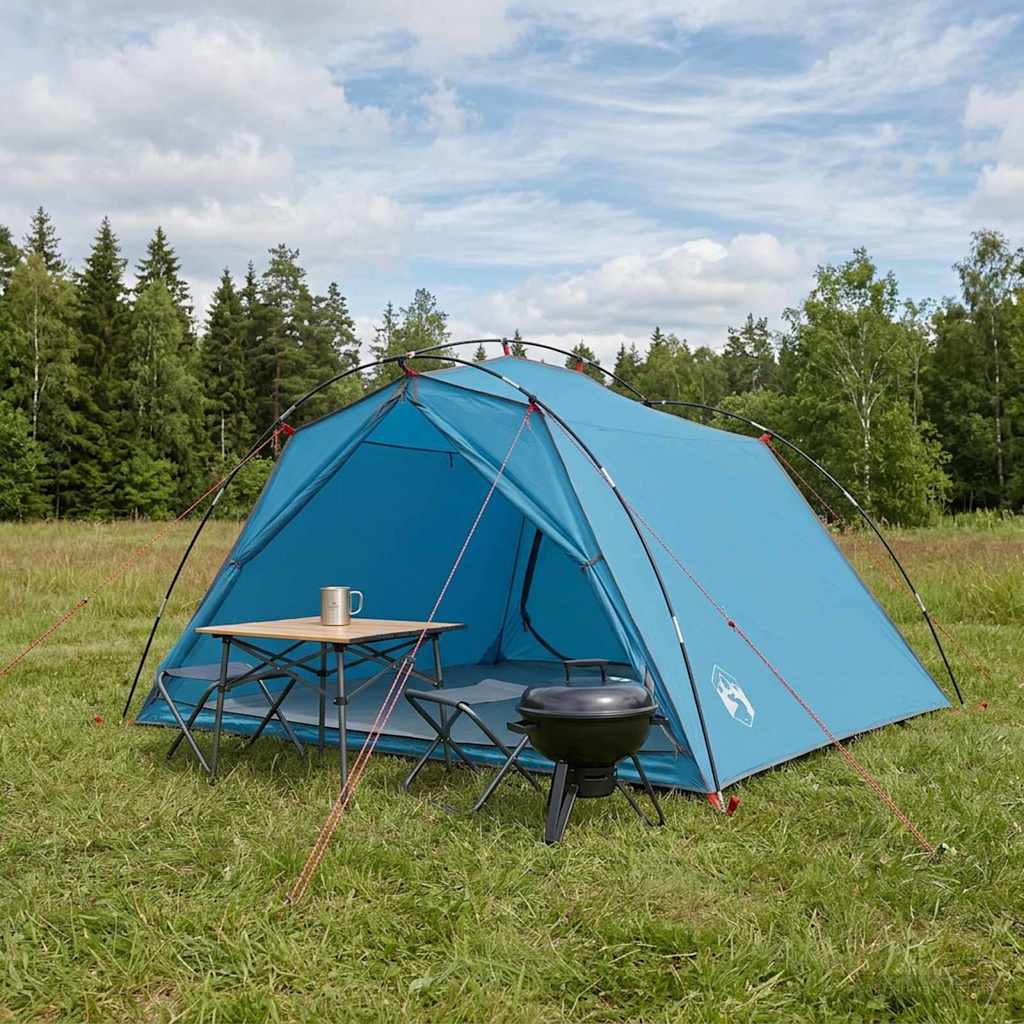 Tunelski šator Plava 4 osobe 185T Poliester s PU premazom