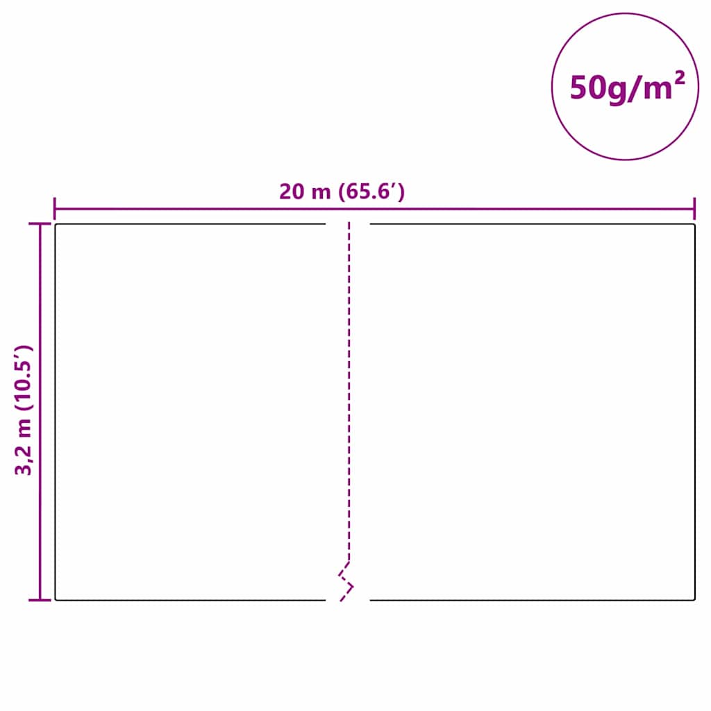 Flis za zaštitu biljaka od mraza Bijelo 20 x 3,2 m