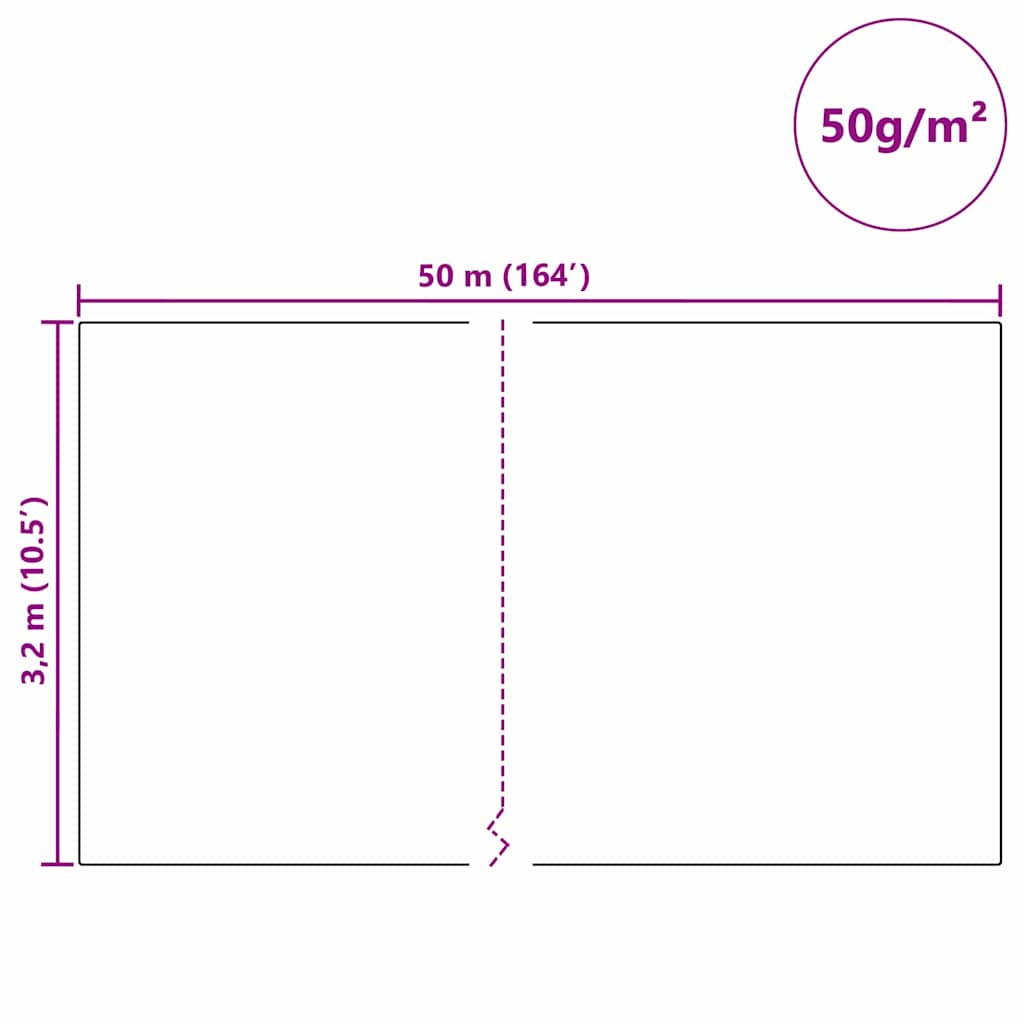 Flis za zaštitu biljaka od mraza Bijelo 50 x 3,2 m
