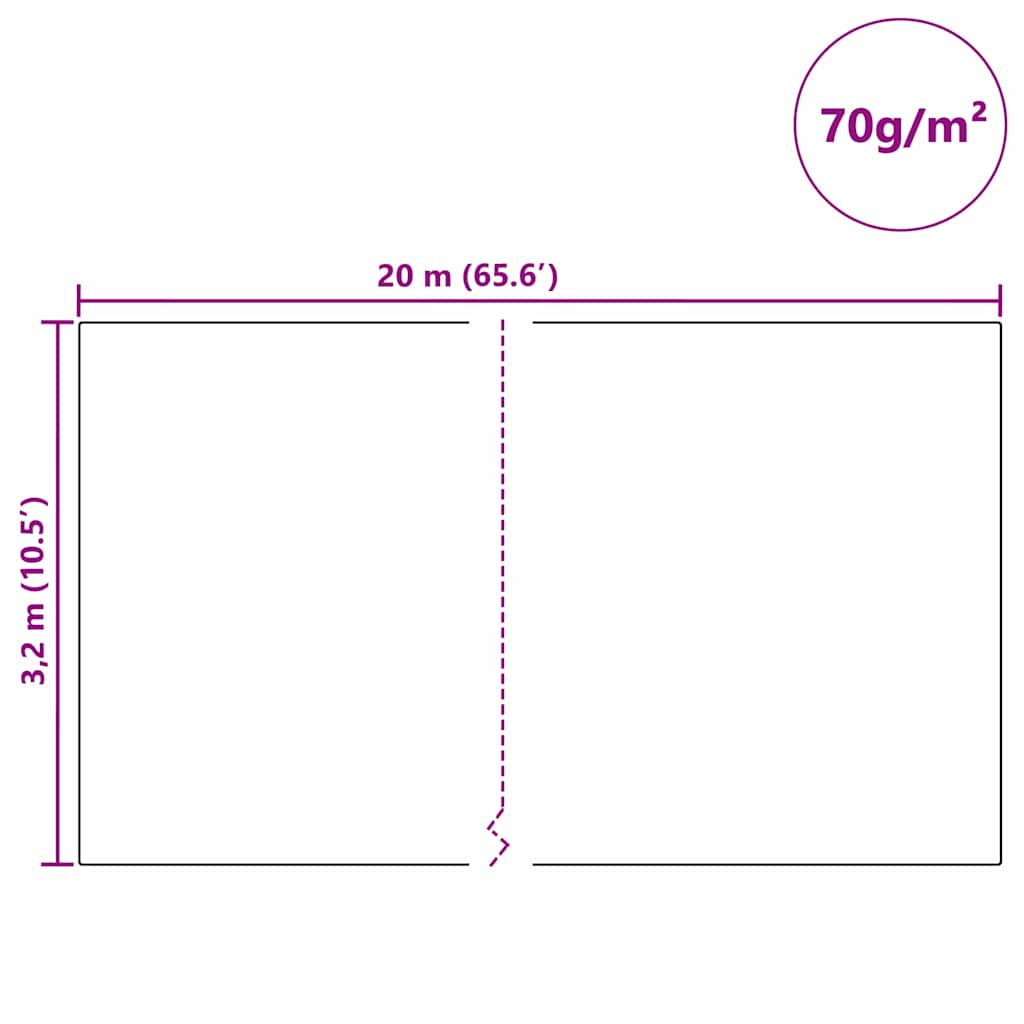 Flis za zaštitu biljaka od mraza Bijelo 20 x 3,2 m