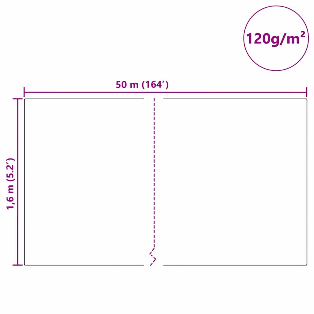 Flis za zaštitu biljaka od mraza Zelena 50 x 1,6 m