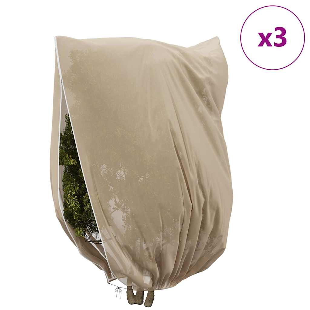 Pokrijte biljke od mraza flis pokrivačem 3 pcs Bež 3,5 x 2,5 m