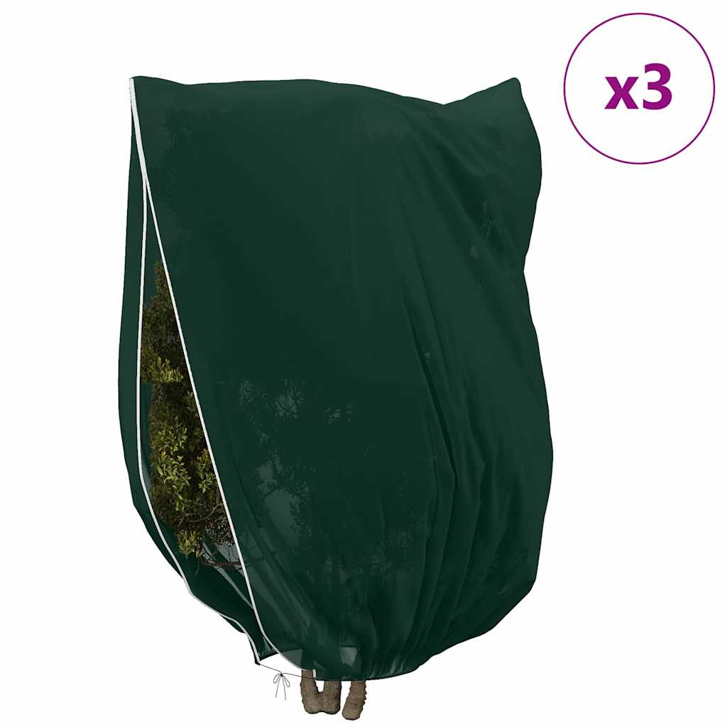 Pokrijte biljke od mraza flis pokrivačem 3 pcs Zelena 2,4 x 2 m
