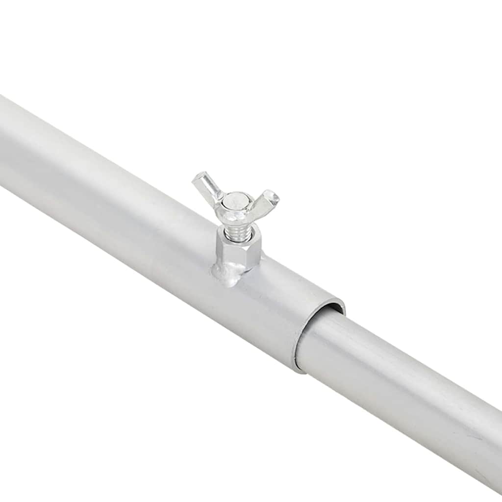 Kuka za platna za prikolice 4 pcs Srebrno 100-145 cm Aluminij