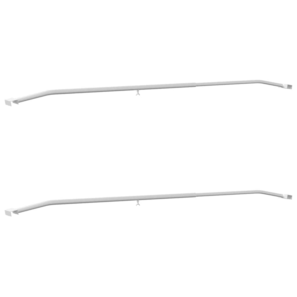 Kuka za platna za prikolice 2 pcs Srebrno 130-210 cm Aluminij