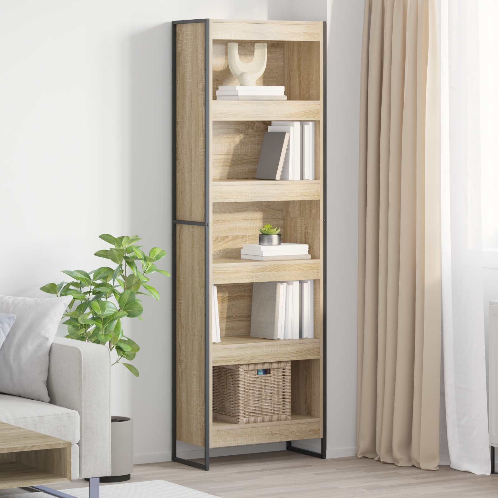 Ormarić za knjige 2 pcs Sonoma 60 x 30 x 189,5 cm