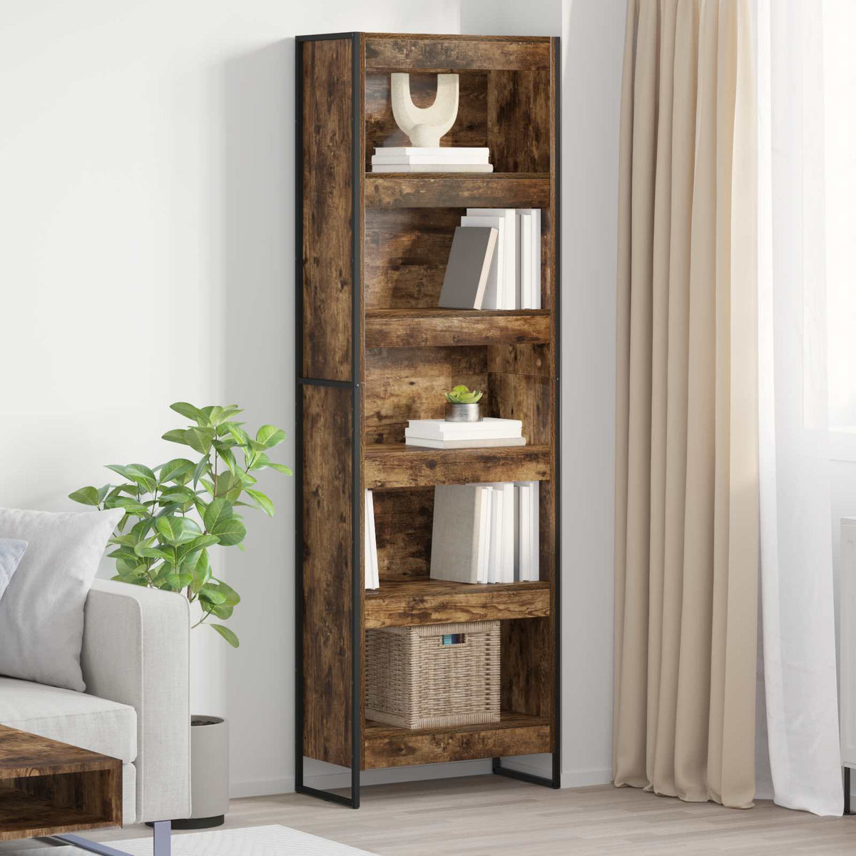 Ormarić za knjige 2 pcs Dimni hrast 60 x 30 x 189,5 cm