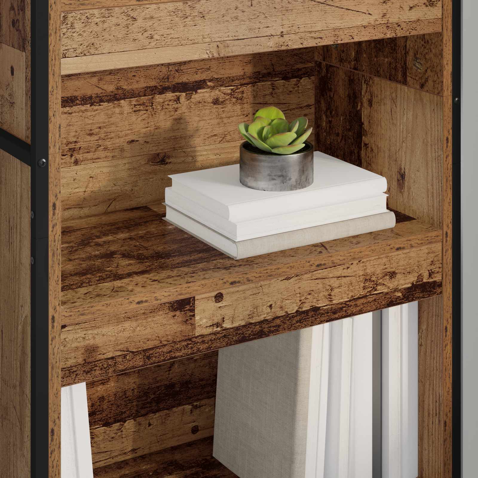 Ormarić za knjige 2 pcs Staro drvo 60 x 30 x 189,5 cm