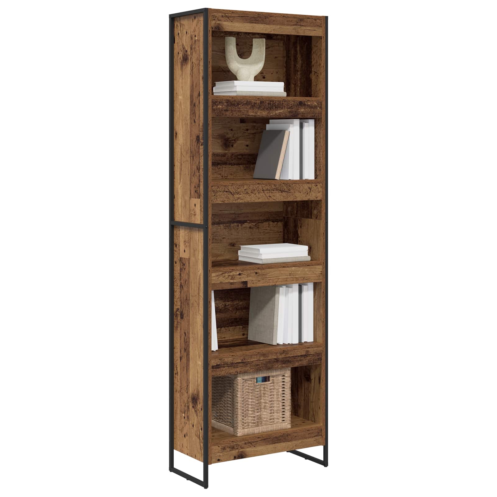 Ormarić za knjige 2 pcs Staro drvo 60 x 30 x 189,5 cm